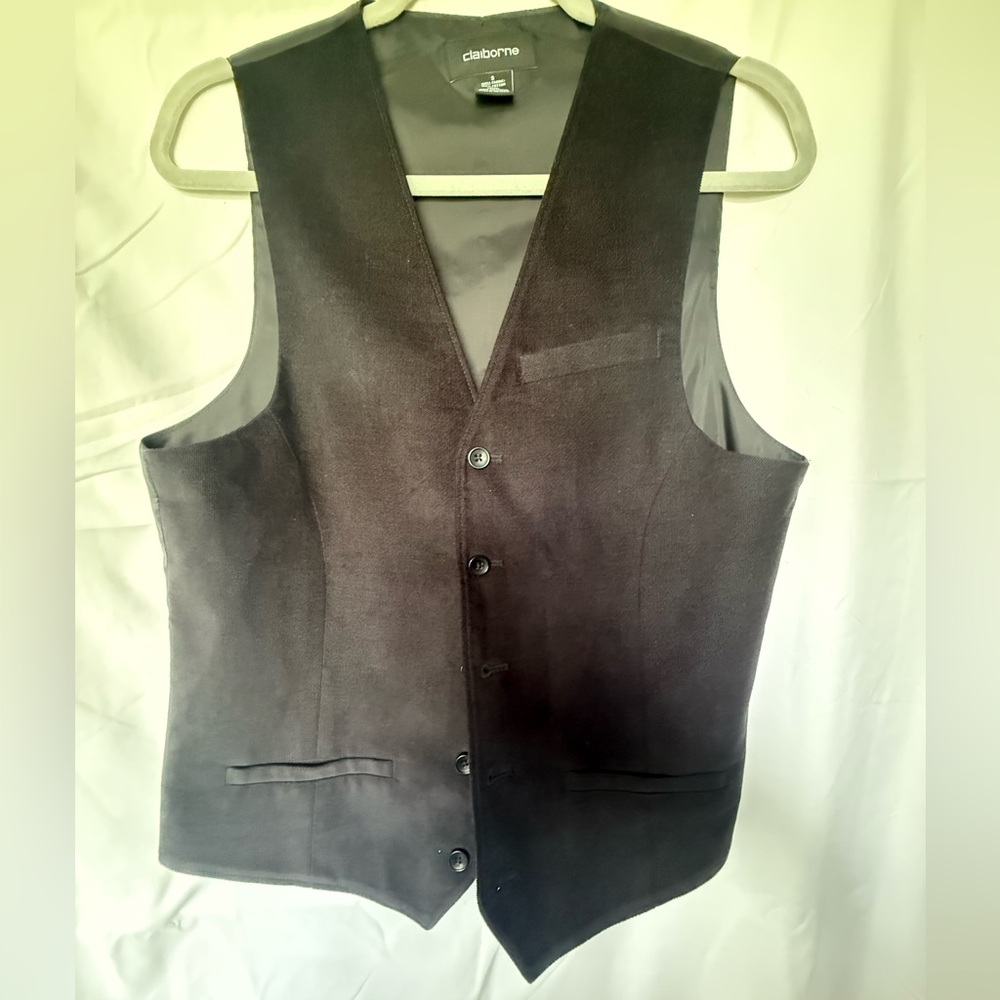 Claiborne Classic Black Vest